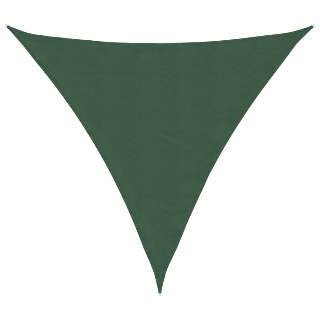 vidaXL Sonnensegel Oxford-Gewebe Dreieckig 3,6x3,6x3,6 m Dunkelgrün