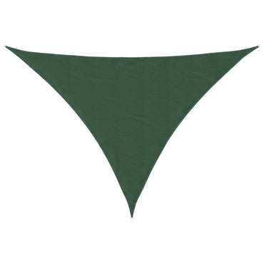 vidaXL Voile d'ombrage en tissu Oxford triangulaire 5x5x6 m vert foncé