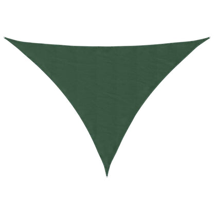 vidaXL Voile d'ombrage en tissu Oxford triangulaire 5x5x6 m vert foncé
