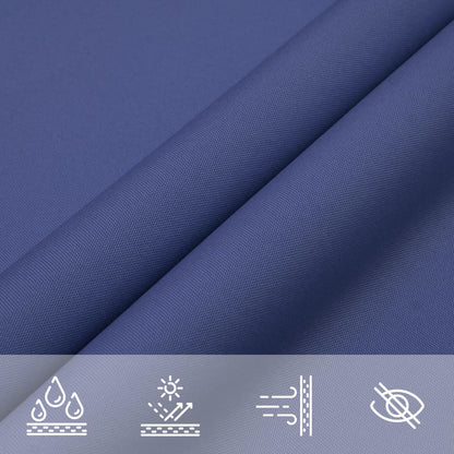 vidaXL Sonnensegel Oxford-Gewebe Rechteckig 4x5 m Blau