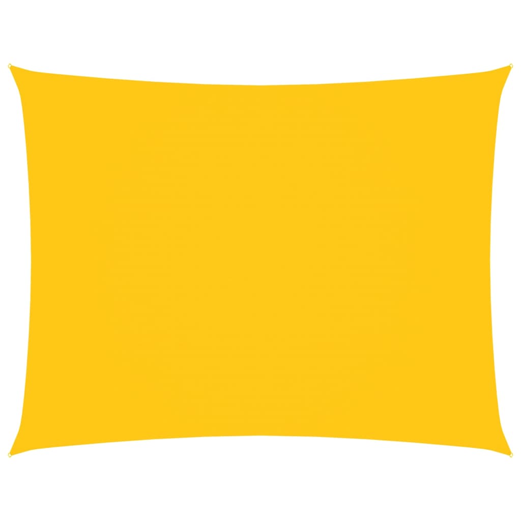 vidaXL Sonnensegel Oxford-Gewebe Rechteckig 3,5x4,5 m Gelb
