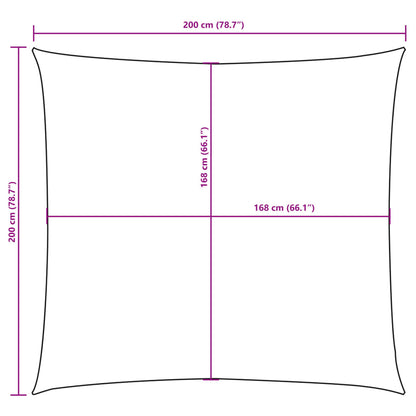 vidaXL Sonnensegel Oxford-Gewebe Quadratisch 2x2 m Rot