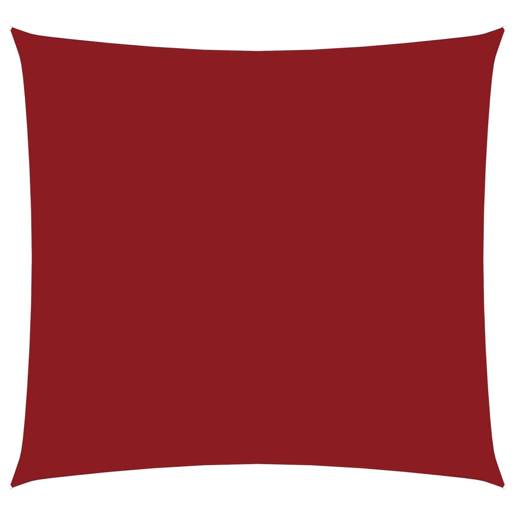 vidaXL Sonnensegel Oxford-Gewebe Quadratisch 3x3 m Rot