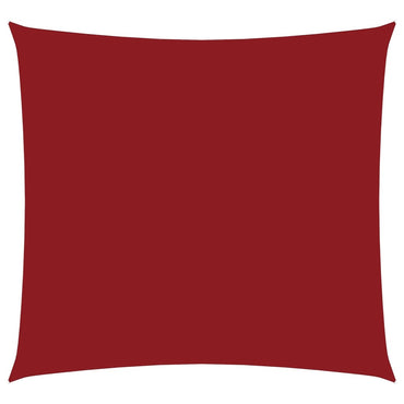 vidaXL Sonnensegel Oxford-Gewebe Quadratisch 3x3 m Rot