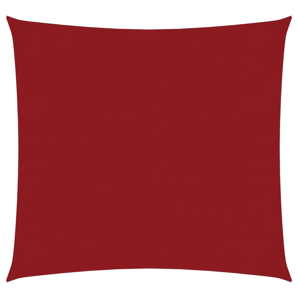 vidaXL Sonnensegel Oxford-Gewebe Quadratisch 4x4 m Rot