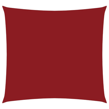 vidaXL Sonnensegel Oxford-Gewebe Quadratisch 5x5 m Rot