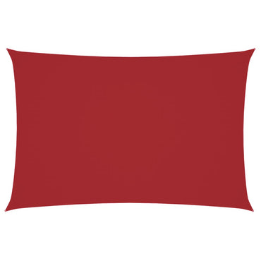 vidaXL Voile d'ombrage Tissu Oxford Rectangulaire 2x4 m Rouge