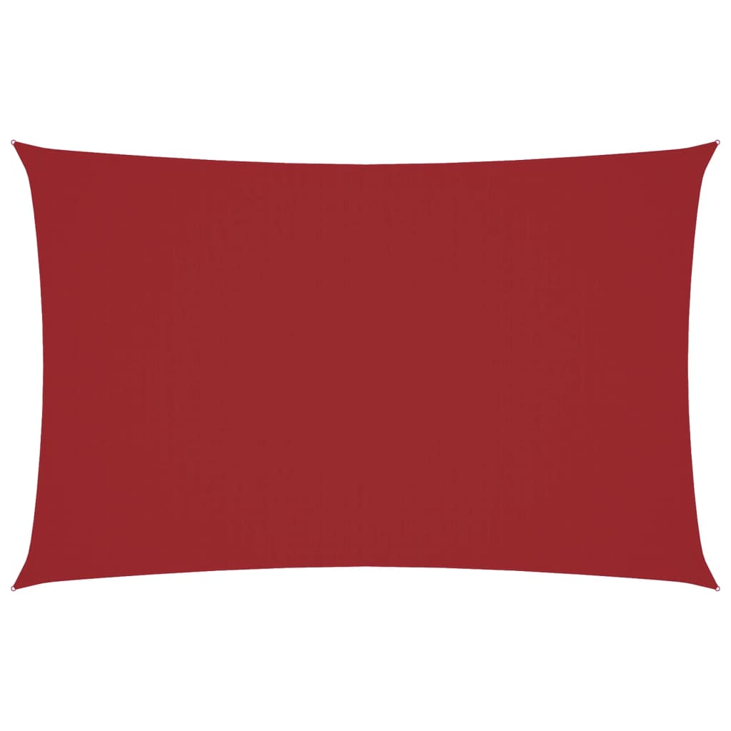 vidaXL Voile d'ombrage en tissu Oxford rectangulaire 2,5x5 m Rouge