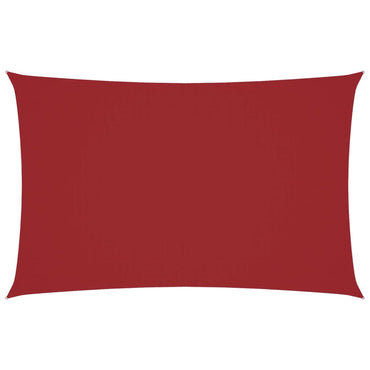 vidaXL Voile d'ombrage en tissu Oxford rectangulaire 2,5x5 m Rouge