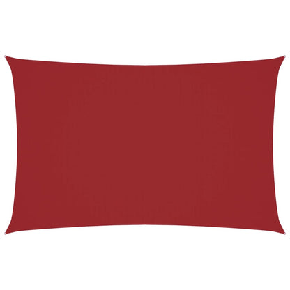 vidaXL Voile d'ombrage en tissu Oxford rectangulaire 2,5x5 m Rouge