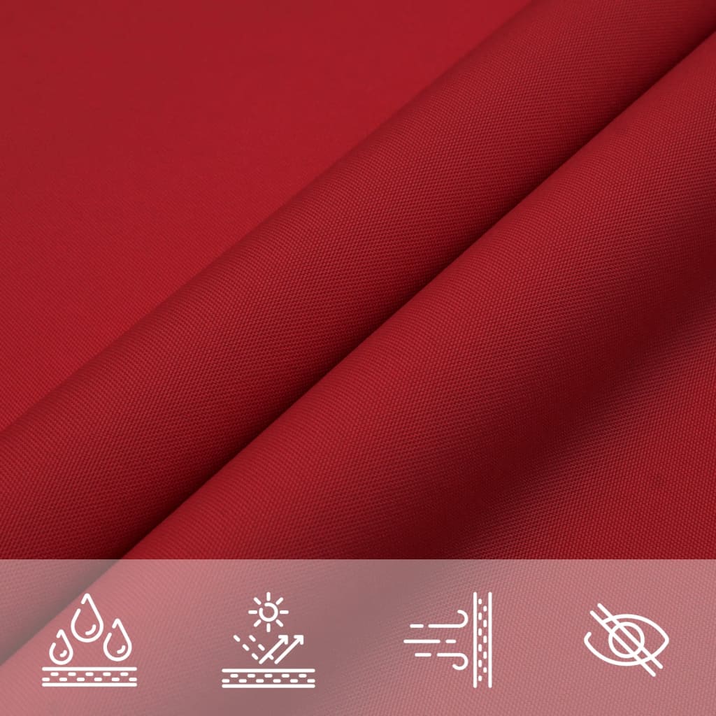 vidaXL Voile d'ombrage en tissu Oxford rectangulaire 2,5x5 m Rouge