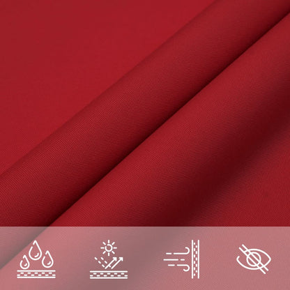vidaXL Voile d'ombrage en tissu Oxford rectangulaire 2,5x5 m Rouge