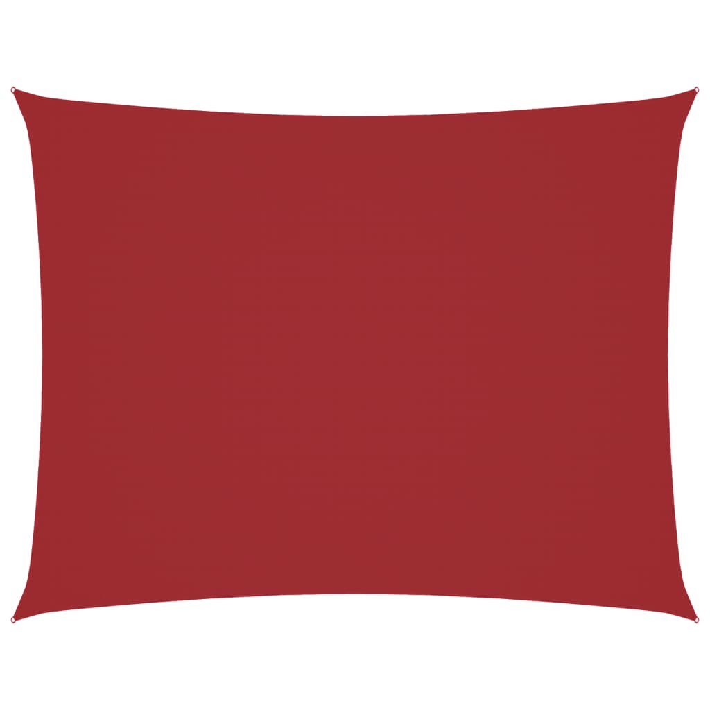 vidaXL Voile d'ombrage Tissu Oxford Rectangulaire 3x4 m Rouge