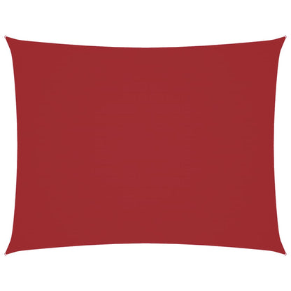 vidaXL Voile d'ombrage Tissu Oxford Rectangulaire 3x4 m Rouge
