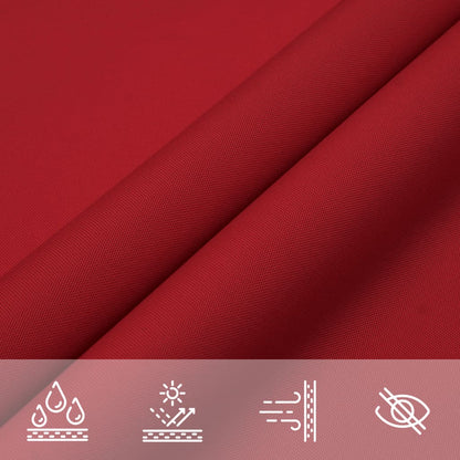 vidaXL Voile d'ombrage Tissu Oxford Rectangulaire 3x4 m Rouge