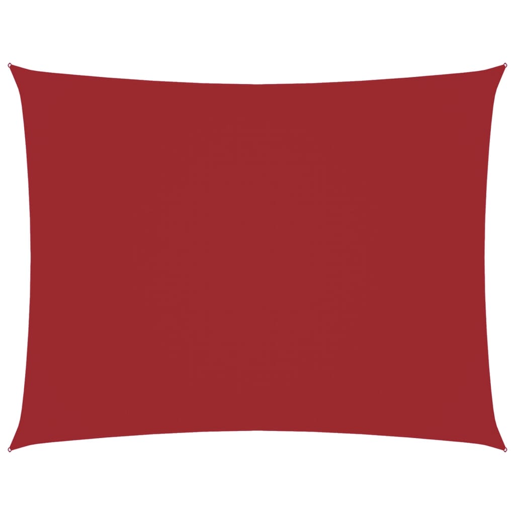 vidaXL Sonnensegel Oxford-Gewebe Rechteckig 3,5x4,5 m Rot