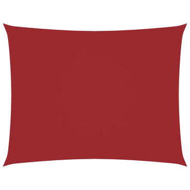 vidaXL Sonnensegel Oxford-Gewebe Rechteckig 3,5x4,5 m Rot