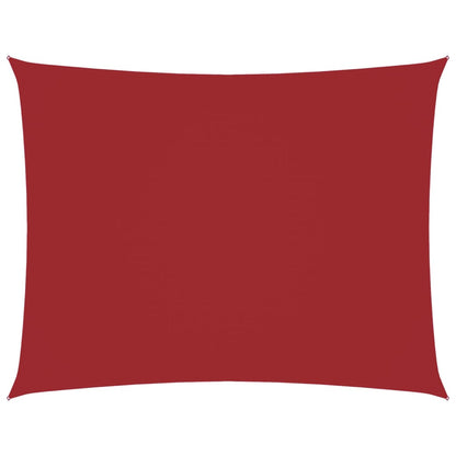 vidaXL Sonnensegel Oxford-Gewebe Rechteckig 3,5x4,5 m Rot