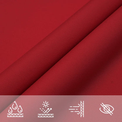 vidaXL Sonnensegel Oxford-Gewebe Rechteckig 3,5x4,5 m Rot