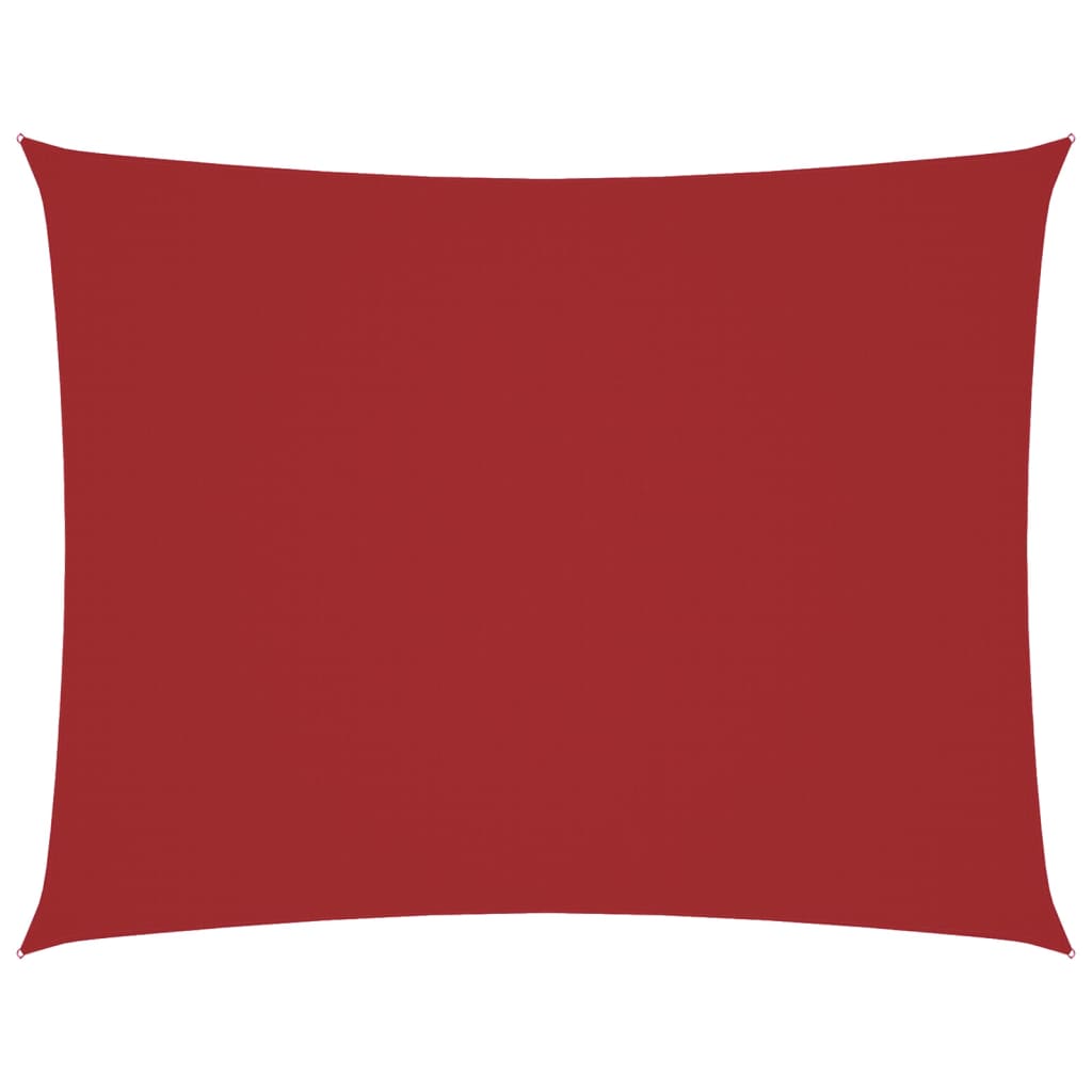 vidaXL Sonnensegel Oxford-Gewebe Rechteckig 3,5x5 m Rot