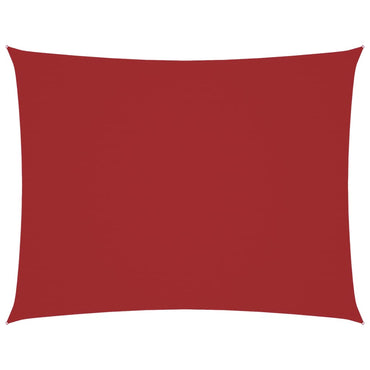 vidaXL Sonnensegel Oxford-Gewebe Rechteckig 3,5x5 m Rot