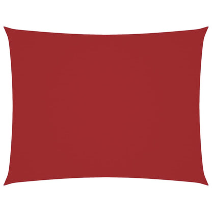 vidaXL Sonnensegel Oxford-Gewebe Rechteckig 3,5x5 m Rot