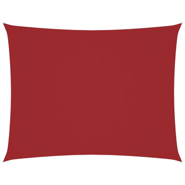 vidaXL Sonnensegel Oxford-Gewebe Rechteckig 4x5 m Rot