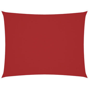 vidaXL Sonnensegel Oxford-Gewebe Rechteckig 4x6 m Rot