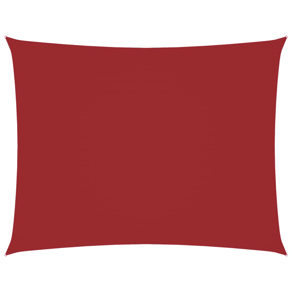 vidaXL Sonnensegel Oxford-Gewebe Rechteckig 5x6 m Rot