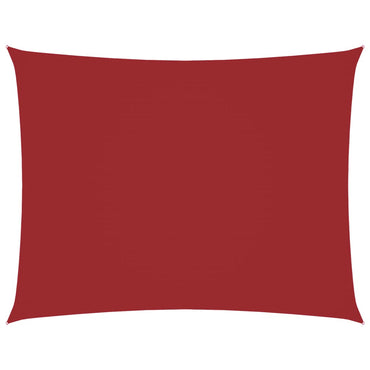 vidaXL Sonnensegel Oxford-Gewebe Rechteckig 5x6 m Rot