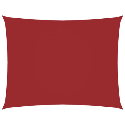 vidaXL Sonnensegel Oxford-Gewebe Rechteckig 5x6 m Rot