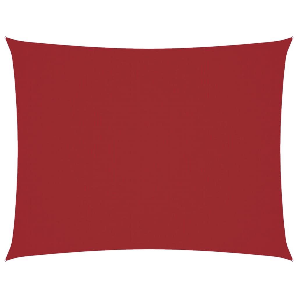 vidaXL Sonnensegel Oxford-Gewebe Rechteckig 6x7 m Rot