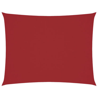 vidaXL Sonnensegel Oxford-Gewebe Rechteckig 6x7 m Rot