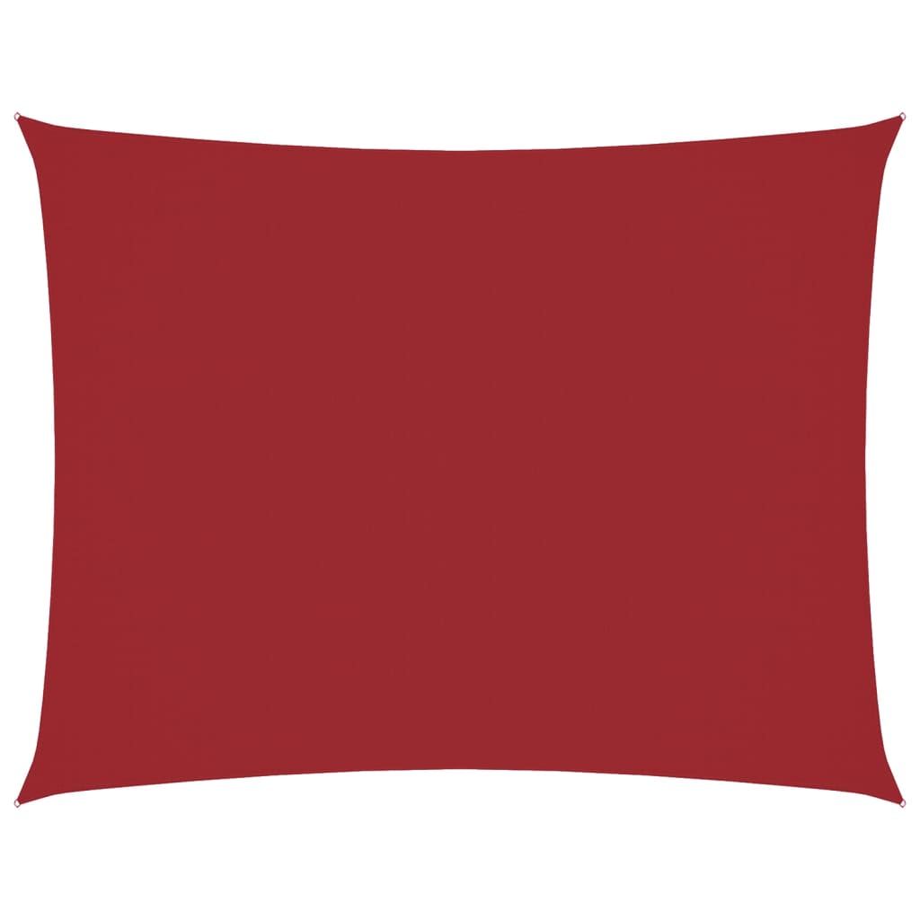 vidaXL Sonnensegel Oxford-Gewebe Rechteckig 6x8 m Rot