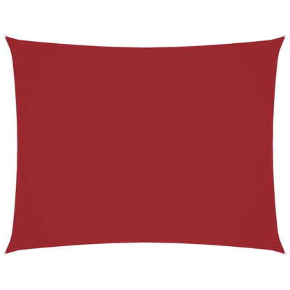 vidaXL Sonnensegel Oxford-Gewebe Rechteckig 6x8 m Rot