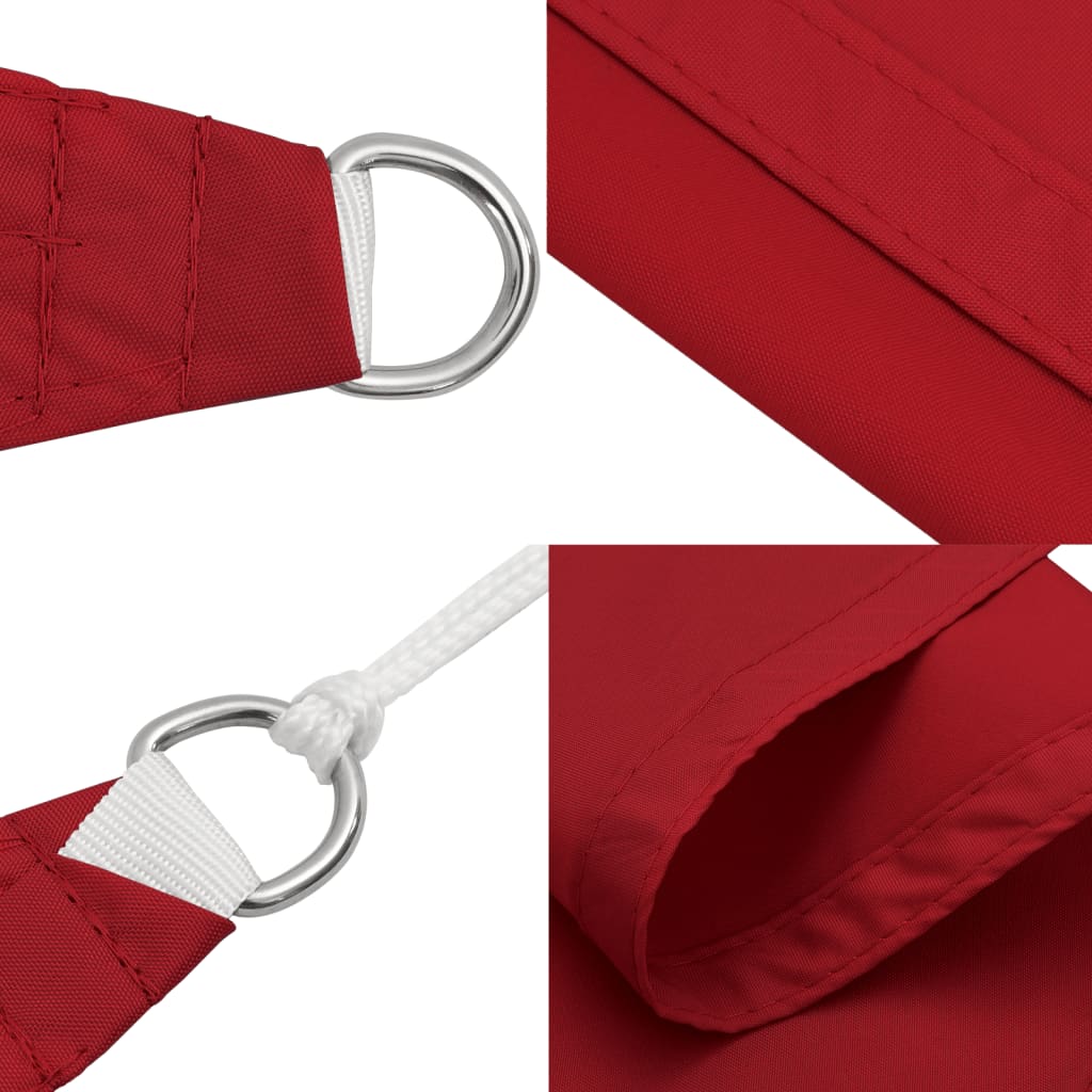 vidaXL Sonnensegel Oxford-Gewebe Dreieckig 3x3x3 m Rot