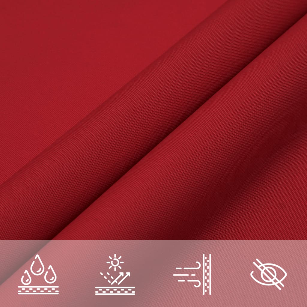 vidaXL Sonnensegel Oxford-Gewebe Dreieckig 3x3x4,24 m Rot