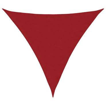 vidaXL Voile d'ombrage en tissu Oxford triangulaire 4x4x4 m rouge