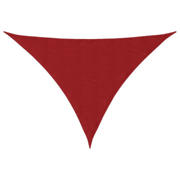 vidaXL Voile d'ombrage en tissu Oxford triangulaire 4x4x5,8 m Rouge