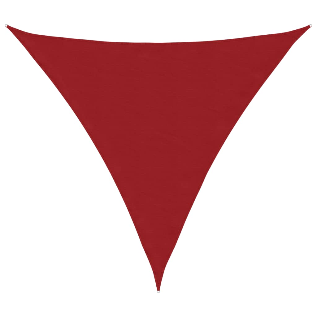 vidaXL Sonnensegel Oxford-Gewebe Dreieckig 5x5x5 m Rot