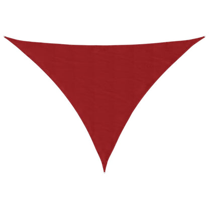 vidaXL Voile d'ombrage en tissu Oxford triangulaire 5x5x6 m rouge
