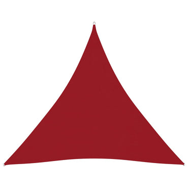 vidaXL Voile d'ombrage triangulaire en tissu Oxford 6x6x6 m Rouge