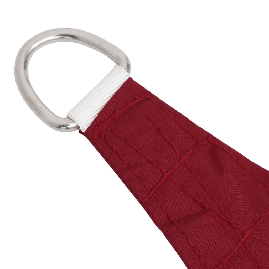 vidaXL Voile d'ombrage en tissu Oxford Trapézoïdal 2/4x3 m Rouge