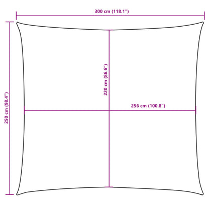 vidaXL Voile d'ombrage en tissu Oxford rectangulaire 2,5x3 m Orange