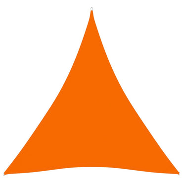 vidaXL Voile d'ombrage en tissu Oxford triangulaire 3,6x3,6x3,6 m orange