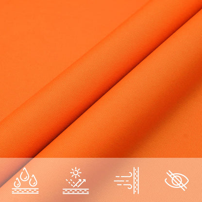 vidaXL Sonnensegel Oxford-Gewebe Dreieckig 3x4x4 m Orange