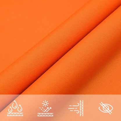 vidaXL Sonnensegel Oxford-Gewebe Dreieckig 3,5x3,5x4,9 m Orange