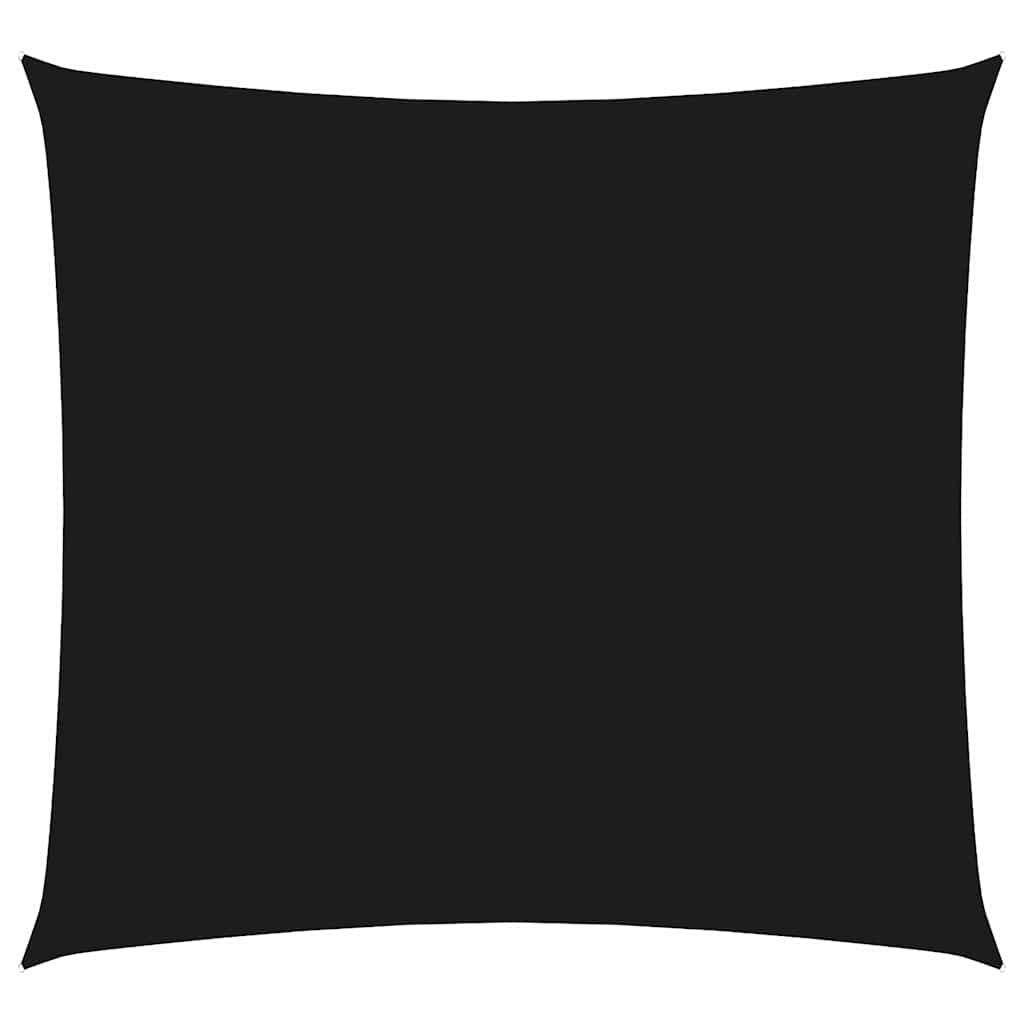 vidaXL Voile d'ombrage en tissu Oxford carré 2x2 m noir