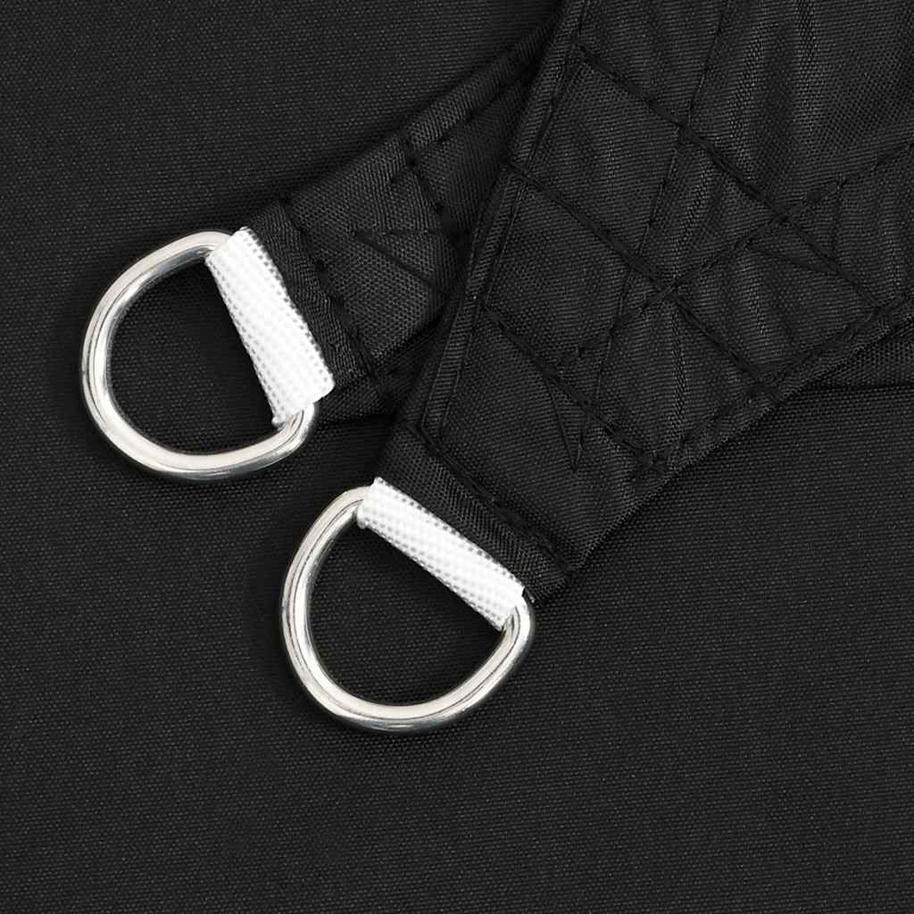 vidaXL Voile d'ombrage en tissu Oxford carré 2x2 m noir