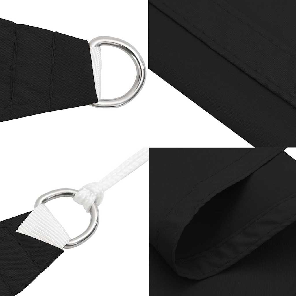 vidaXL Voile d'ombrage en tissu Oxford carré 2x2 m noir